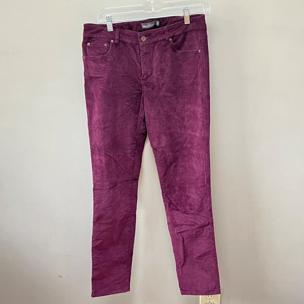L. L. Bean Signature Maroon Corduroy Pants- Size 6